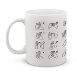 Auslan Alphabet Coffee Mug