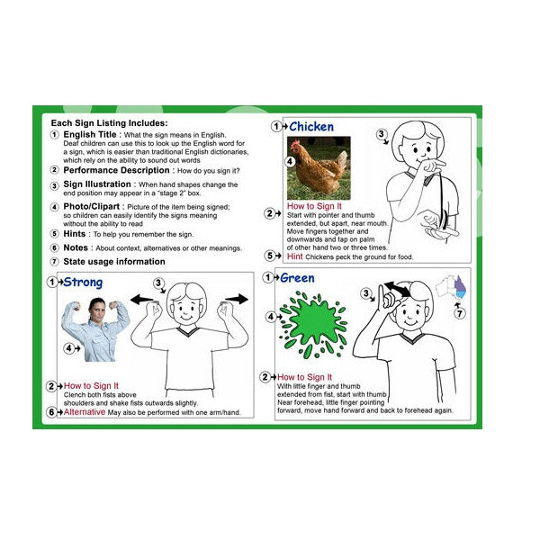 Auslan Kids Picture Dictionary Volume 1 Auslan Journey