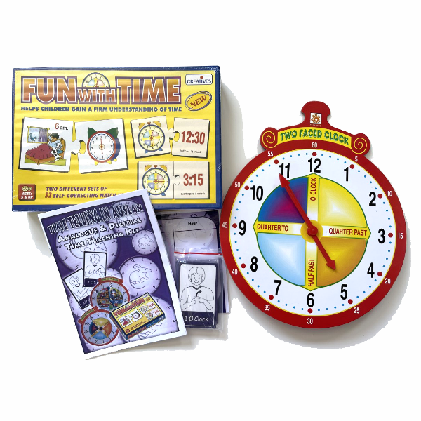 Time Telling in Auslan - Clock and Puzzle Kit
