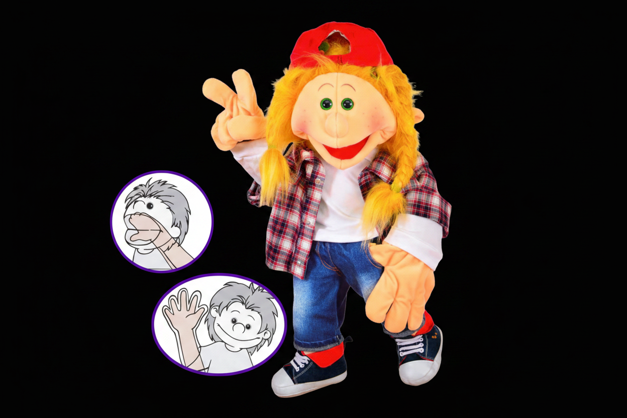 Living Puppets - Auslan Signing Puppet (Katie)