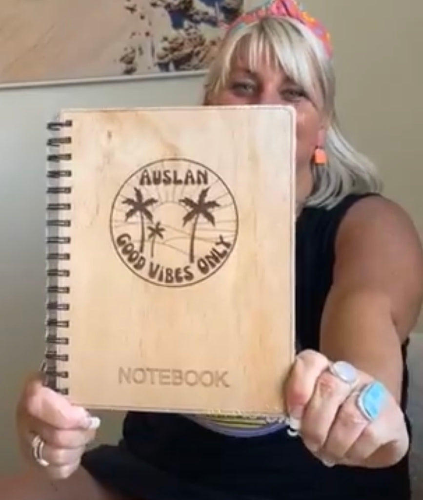 Wooden note book made by a Deaf man – Auslan Journey