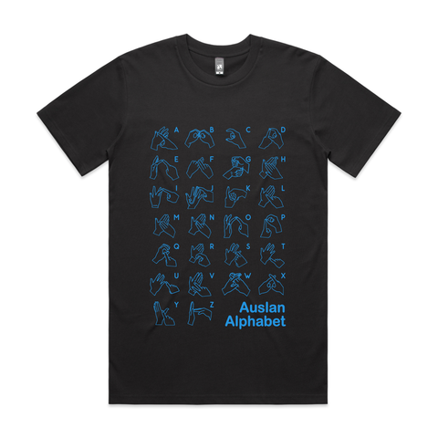 Auslan Alphabet - Adults T-Shirt