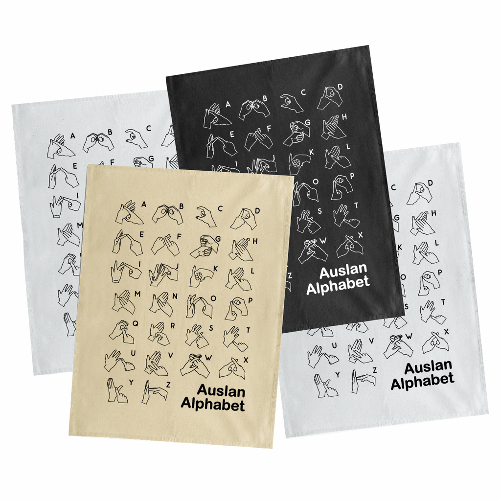 Auslan Alphabet - Tea Towels – Auslan Journey
