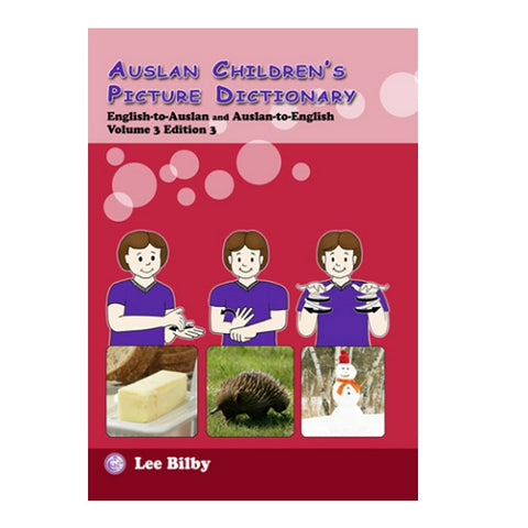 Auslan Kids Picture Dictionary Volume 3