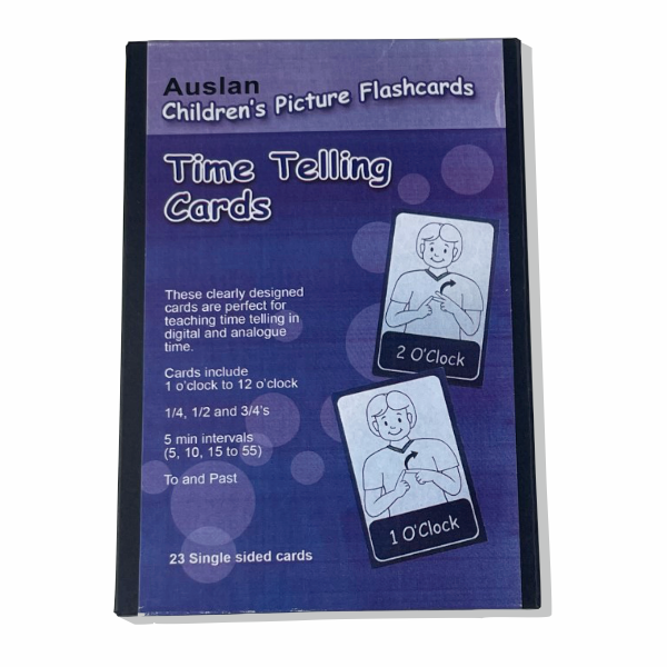 Auslan Time Telling Flashcards