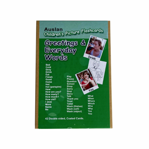 Greetings and Everyday Words - Auslan Flashcards