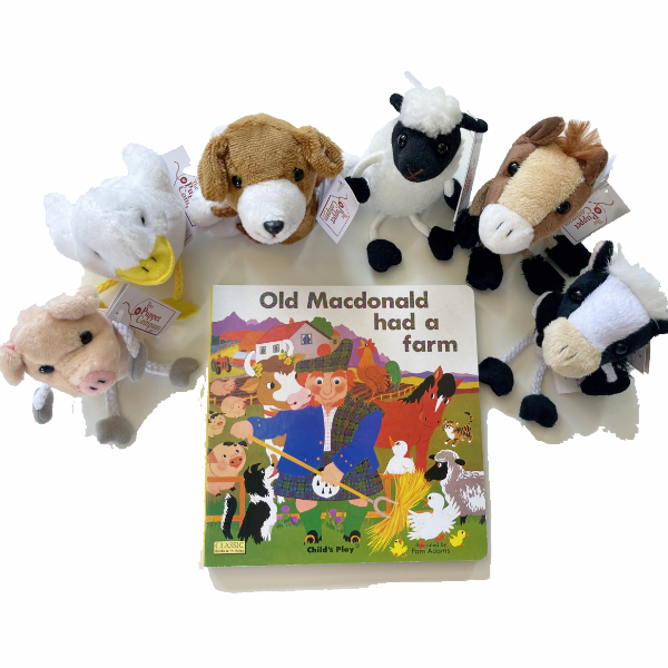Old MacDonald Had a Farm - Puppets and Book Set
