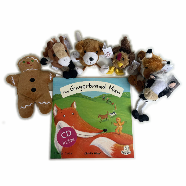 The Gingerbread Man - Puppets, CD and Book Set