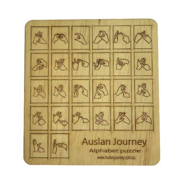 Auslan Alphabet - Wooden Puzzle