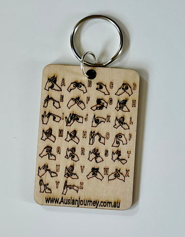 Alphabet keyring or bag tag
